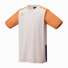 Yonex Sport-Tshirt Practice Colourblock 16745 (100% Polyester) 2025 natur/orange Jungen